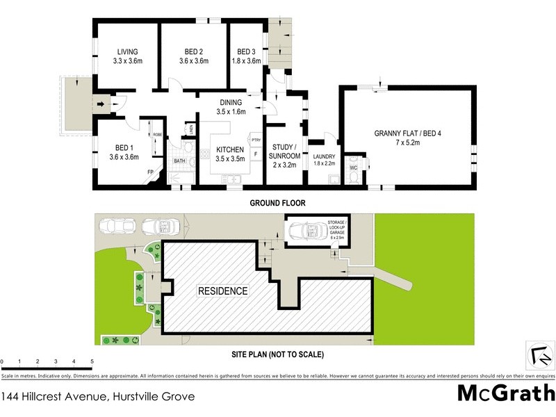 144 Hillcrest Avenue, Hurstville Grove NSW 2220 Floorplan