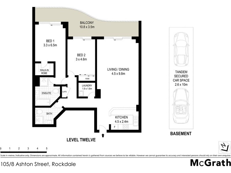 105/8A Ashton Street, Rockdale NSW 2216 Floorplan