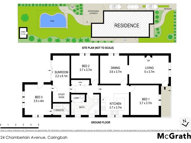 24 Chamberlain Avenue, Caringbah NSW 2229 Floorplan