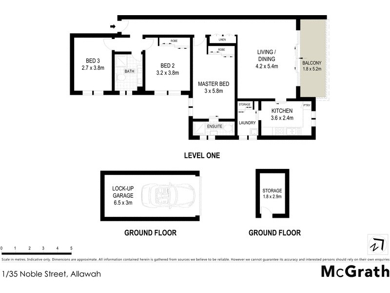 1/35 Noble Street, Allawah NSW 2218 Floorplan