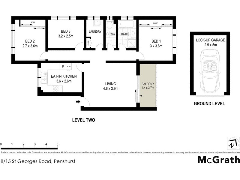 8/15 St Georges Road, Penshurst NSW 2222 Floorplan