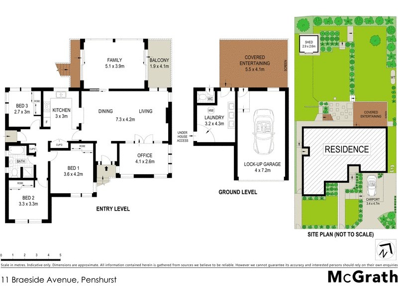 11 Braeside Avenue, Penshurst NSW 2222 Floorplan