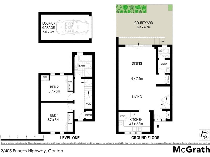 2/405 Princes Highway, Carlton NSW 2218 Floorplan