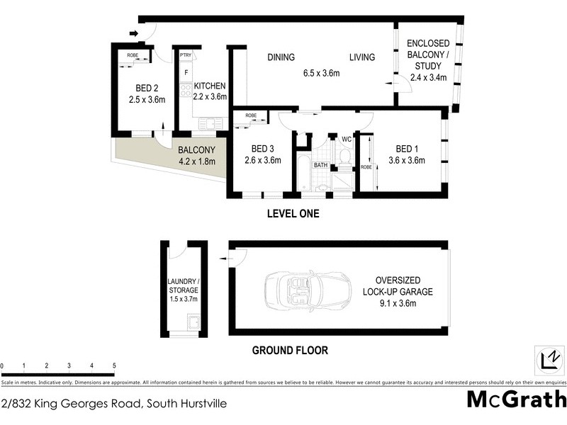 2/832 King Georges Road, South Hurstville NSW 2221 Floorplan