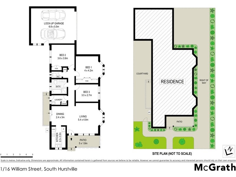 1/16 William Street, South Hurstville NSW 2221 Floorplan