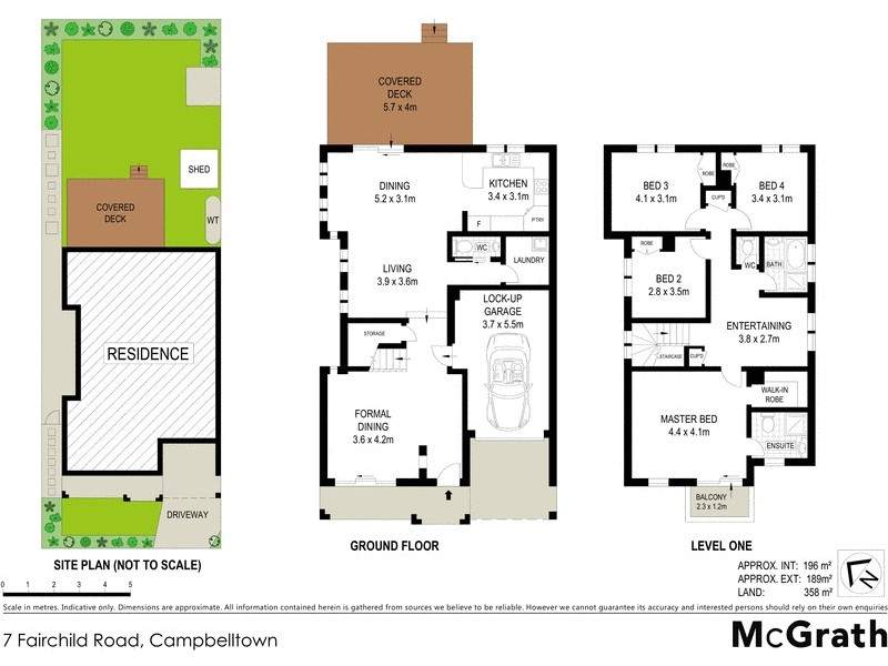 7 Fairchild Road, Campbelltown NSW 2560 Floorplan