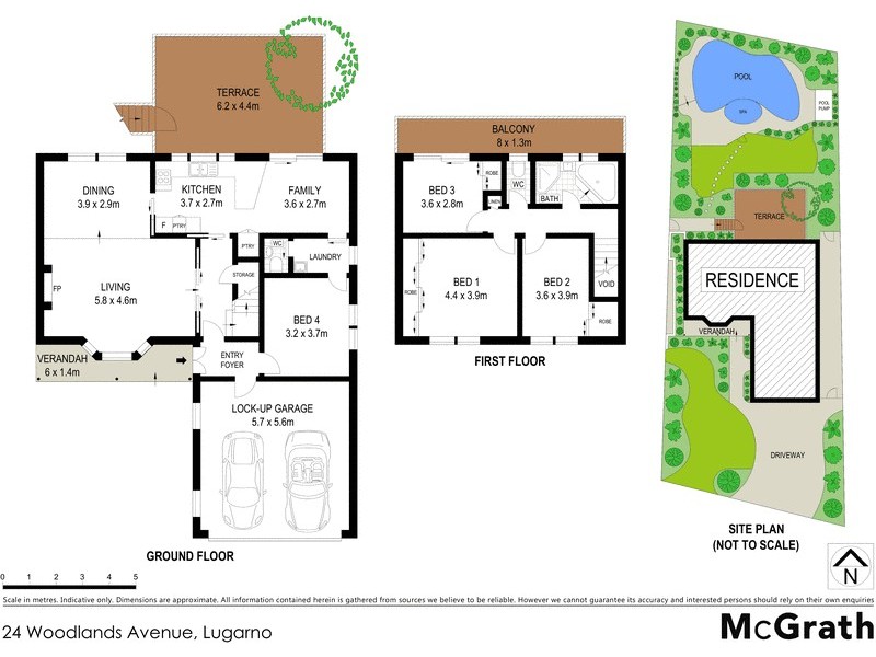 24 Woodlands Avenue, Lugarno NSW 2210 Floorplan