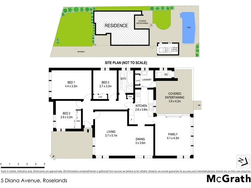 5 Diana Avenue, Roselands NSW 2196 Floorplan