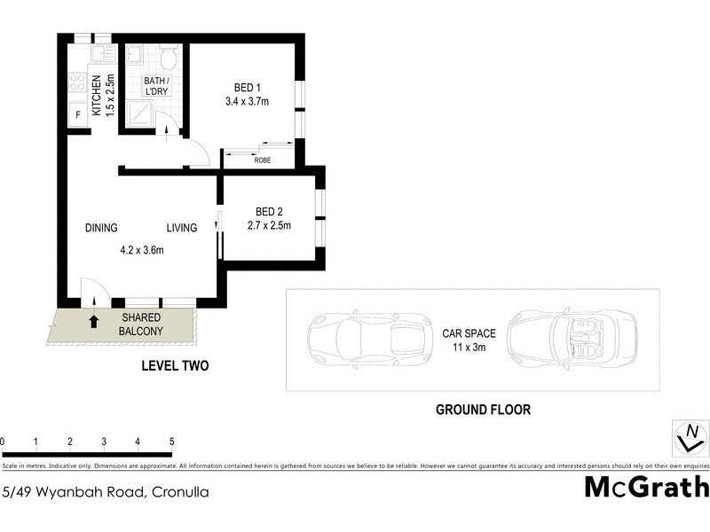 5/49 Wyanbah Road, Cronulla NSW 2230 Floorplan
