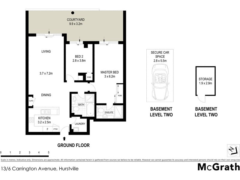 13/6 Carrington Avenue, Hurstville NSW 2220 Floorplan