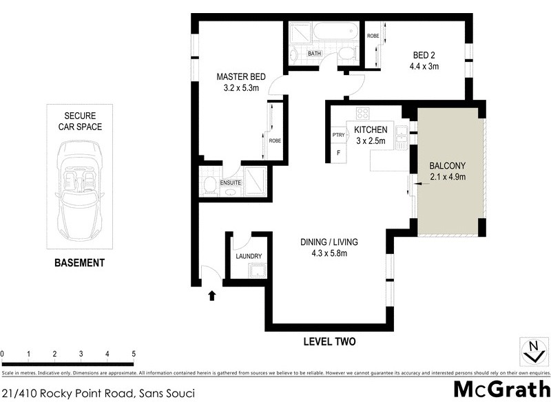 21/410 Rocky Point Road, Sans Souci NSW 2219 Floorplan