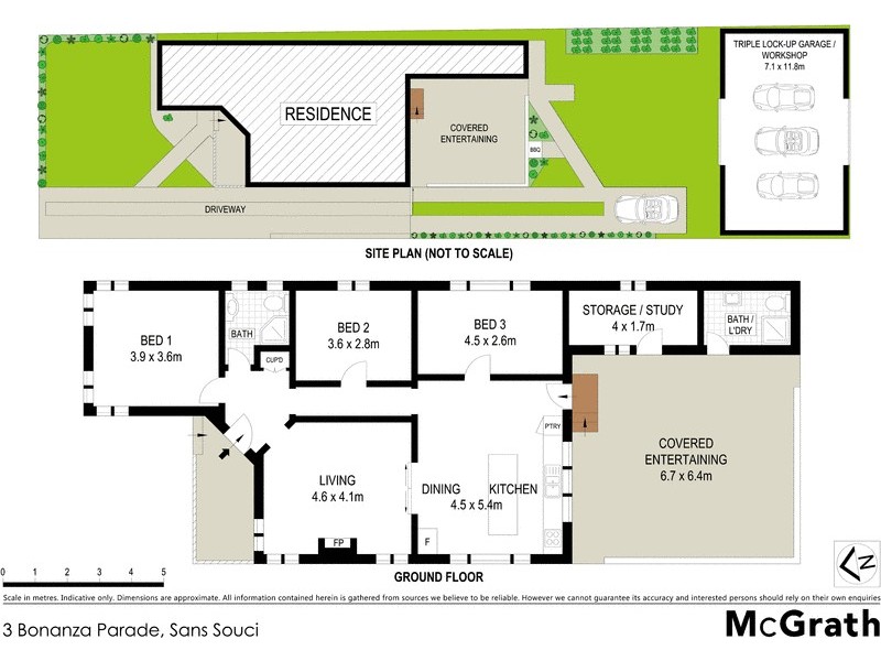 3 Bonanza Parade, Sans Souci NSW 2219 Floorplan