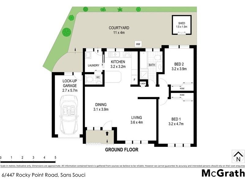 6/447 Rocky Point Road, Sans Souci NSW 2219 Floorplan