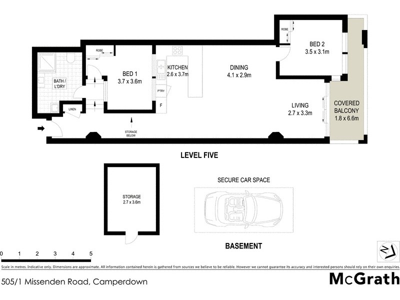 505/1 Missenden Road, Camperdown NSW 2050 Floorplan