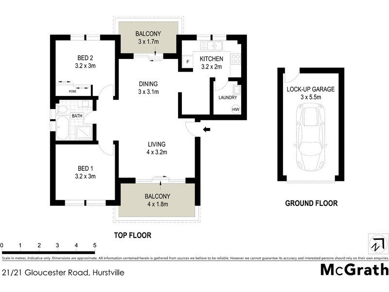 21/21 Gloucester Road, Hurstville NSW 2220 Floorplan