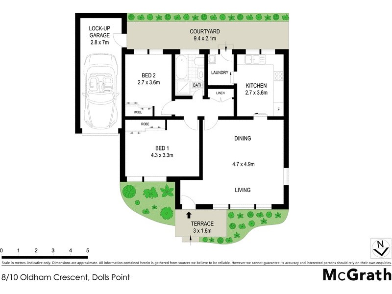 8/10 Oldham Crescent, Dolls Point NSW 2219 Floorplan