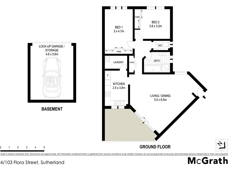 4/103 Flora Street, Sutherland NSW 2232 Floorplan