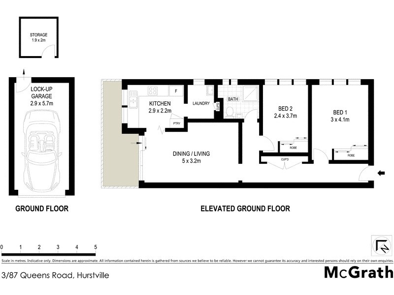3/87 Queens Road, Hurstville NSW 2220 Floorplan