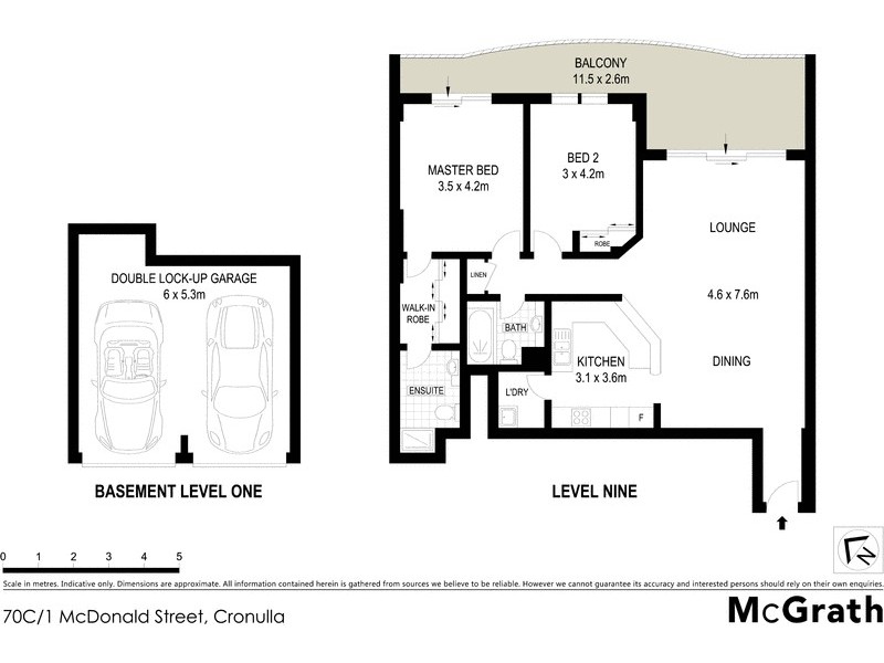 70C/1 McDonald Street, Cronulla NSW 2230 Floorplan