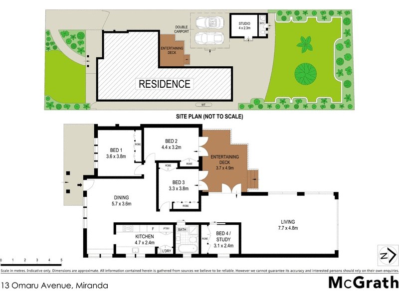 13 Omaru Avenue, Miranda NSW 2228 Floorplan