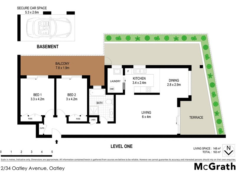 2/34 Oatley Avenue, Oatley NSW 2223 Floorplan