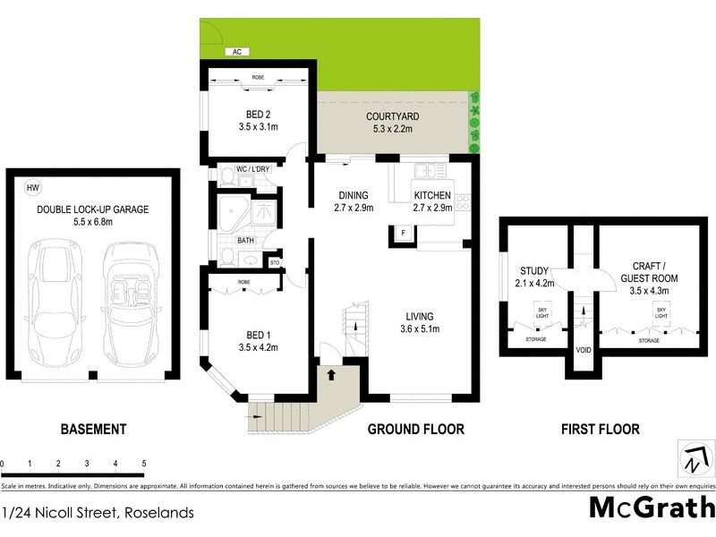 1/24 Nicoll Street, Roselands NSW 2196 Floorplan