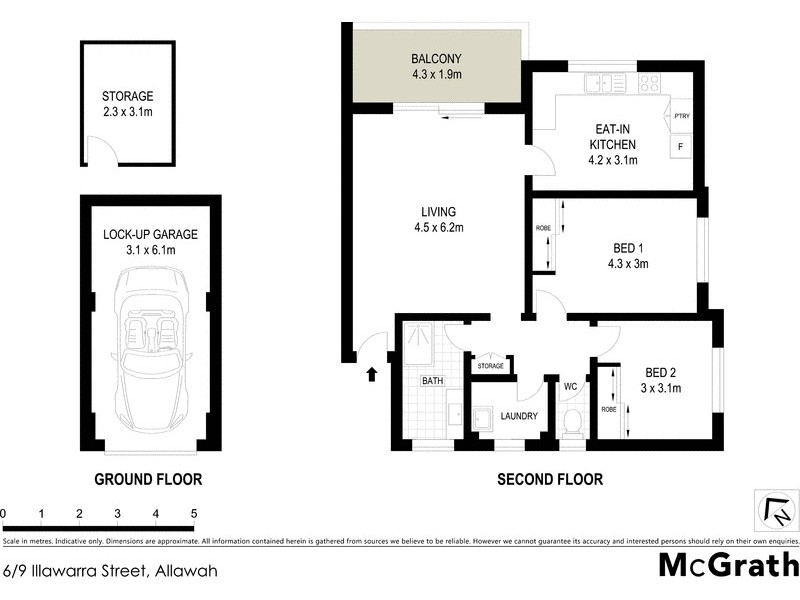 6/9 Illawarra Street, Allawah NSW 2218 Floorplan