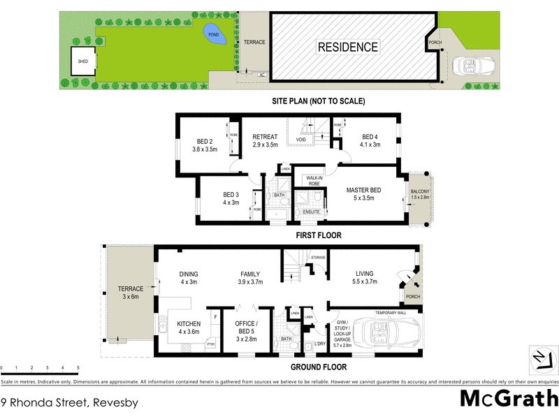 9 Rhonda Street, Revesby NSW 2212 Floorplan