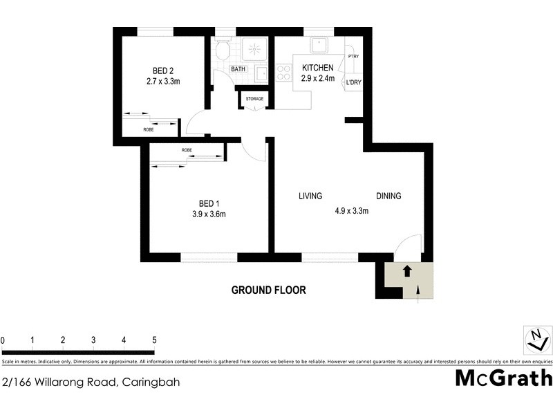 2/166 Willarong Road, Caringbah NSW 2229 Floorplan
