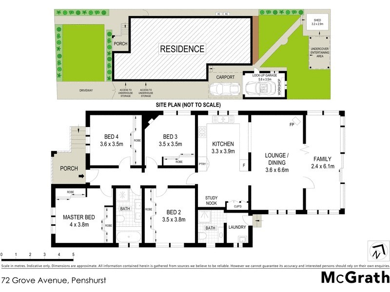 72 Grove Avenue, Penshurst NSW 2222 Floorplan