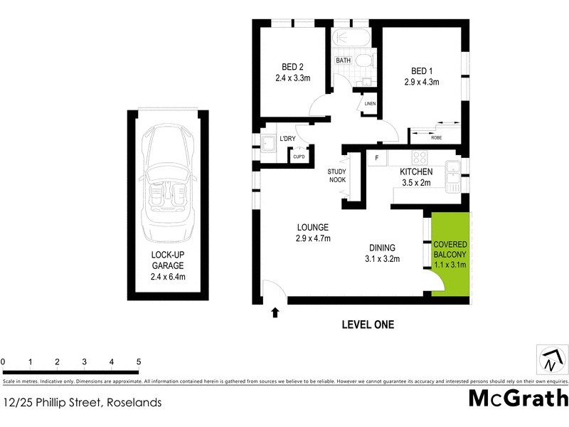 12/25 Phillip Street, Roselands NSW 2196 Floorplan
