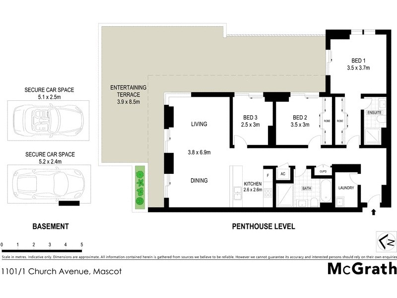 1101/1 Church Avenue, Mascot NSW 2020 Floorplan