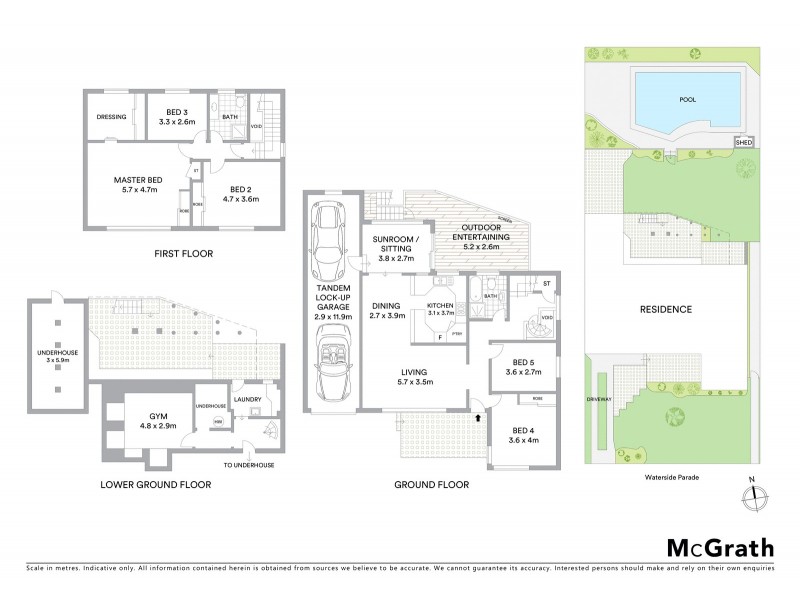 9 Waterside Parade, Peakhurst Heights NSW 2210 Floorplan