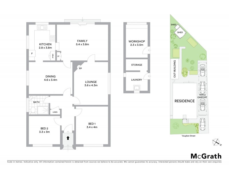 1 Vaughan Street, Blakehurst NSW 2221 Floorplan