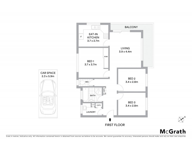 2/29 Alt Street, Ashfield NSW 2131 Floorplan