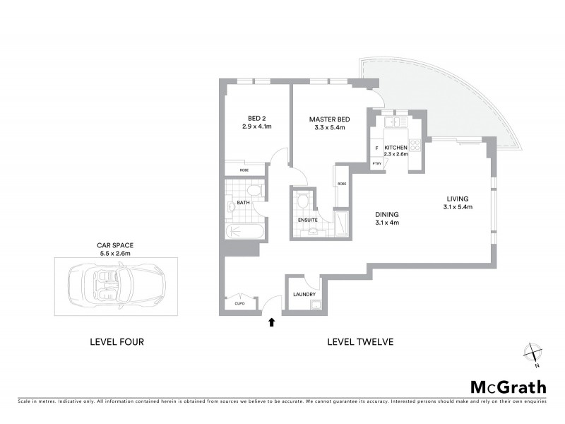 1205/3 Rockdale Plaza Drive, Rockdale NSW 2216 Floorplan