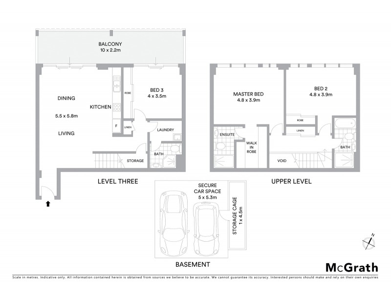 302/110 Queens Road, Hurstville NSW 2220 Floorplan