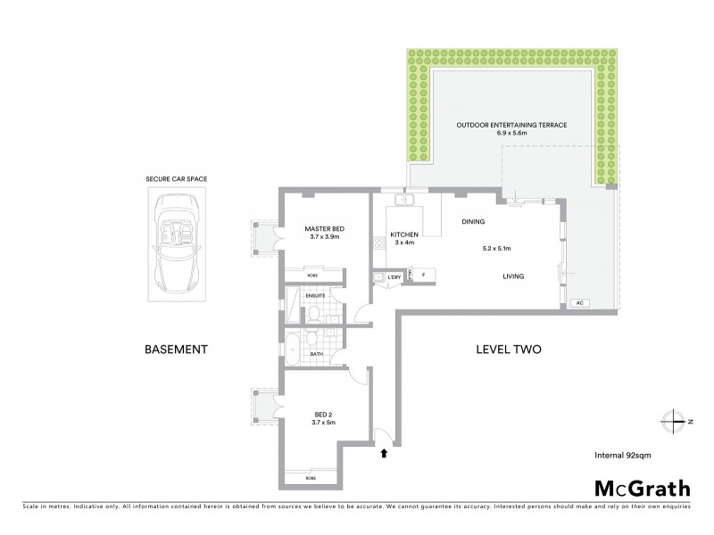1/17 John Street, Mascot NSW 2020 Floorplan