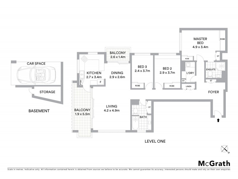 1c/83 Gerrale Street, Cronulla NSW 2230 Floorplan