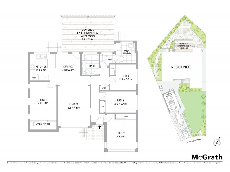 2 Hammond Place, Narwee NSW 2209 Floorplan