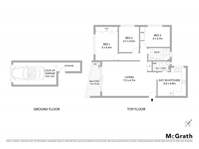 9/13 Illawarra Street, Allawah NSW 2218 Floorplan