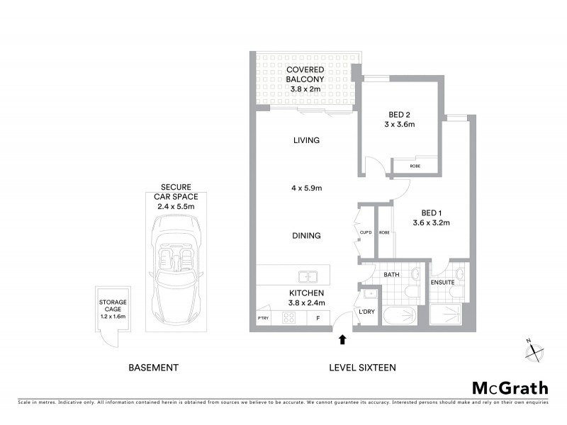 1608/458 Forest Road, Hurstville NSW 2220 Floorplan
