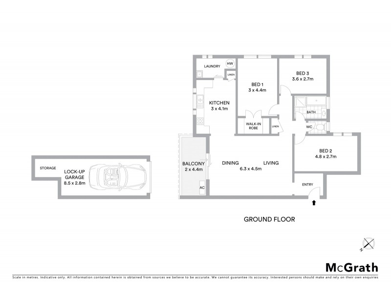 1/18 Noble Street, Allawah NSW 2218 Floorplan