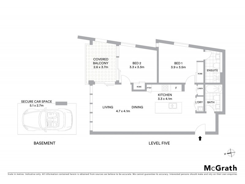 501/1 Brightwell Lane, Erskineville NSW 2043 Floorplan