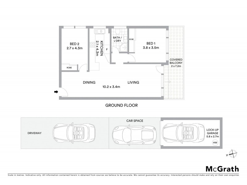 2/50 Banks Street, Monterey NSW 2217 Floorplan