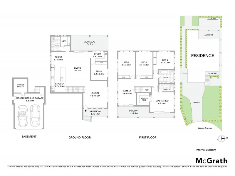 12 Wayne Avenue, Lugarno NSW 2210 Floorplan
