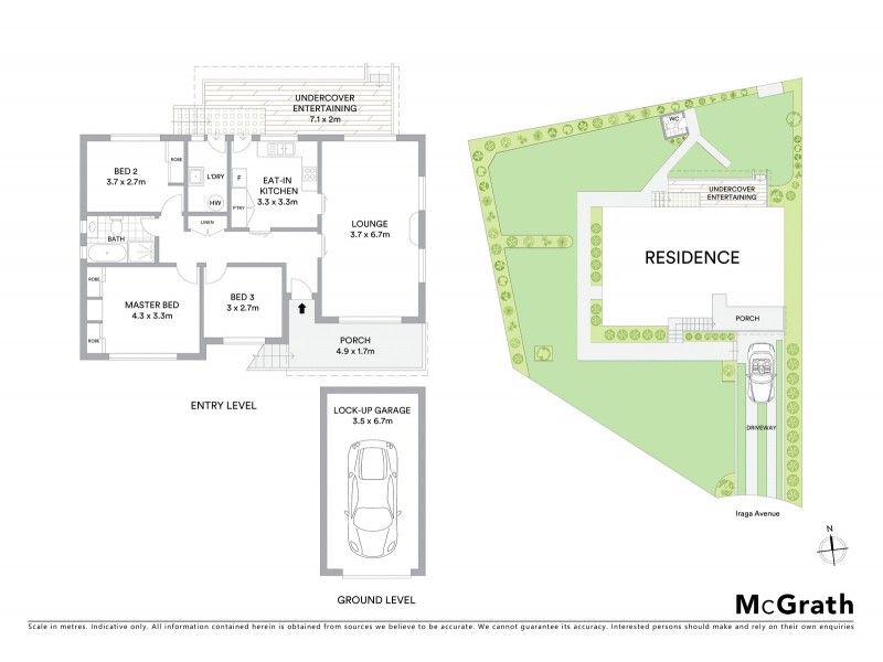 1 Iraga Avenue, Peakhurst NSW 2210 Floorplan