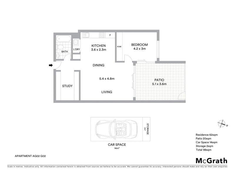 121/98 Payten Avenue, Roselands NSW 2196 Floorplan