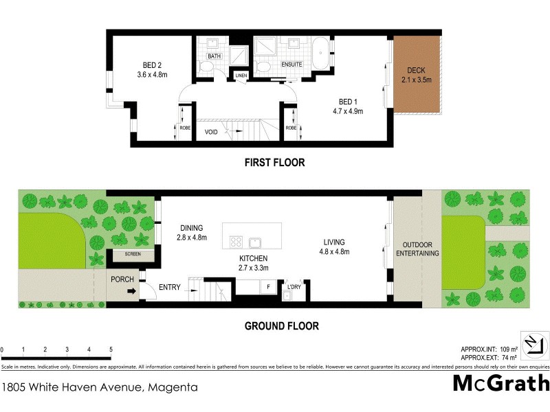 1805 White Haven Avenue, Magenta NSW 2261 Floorplan