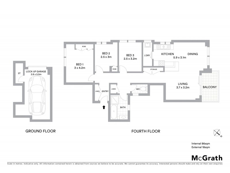 13/30 Marine Parade, The Entrance NSW 2261 Floorplan